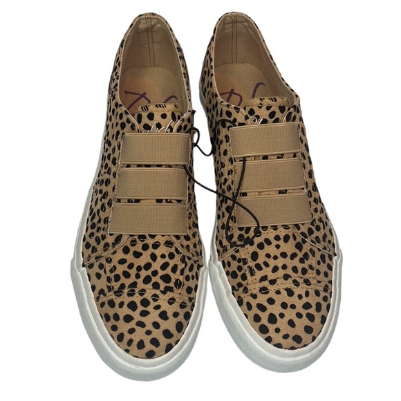 Bf by Blowfish Malibu Mandi Sneakers Cheetah Print Slip On Women’s Size 8 - Picture 2 of 9